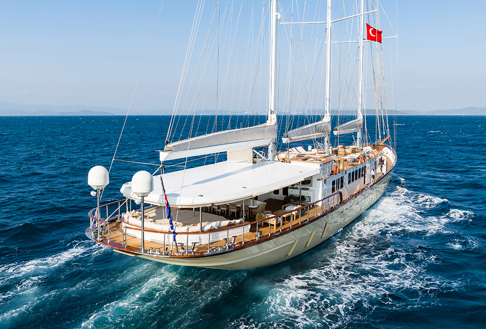 Luxury sailing yacht YAZZ available for charter with Özgün Yachting