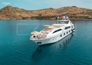 Private yacht sailing from Yalıkavak Marina on a luxury charter with Özgün Yachting.
